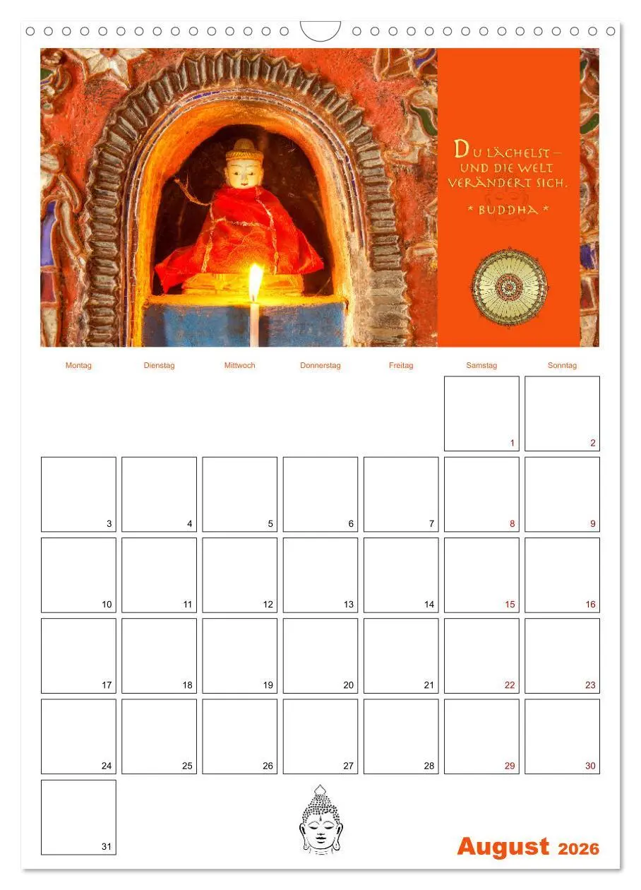Bild: 9783516319224 | Buddhas Zitate und Weisheiten (Wandkalender 2026 DIN A3 hoch),...