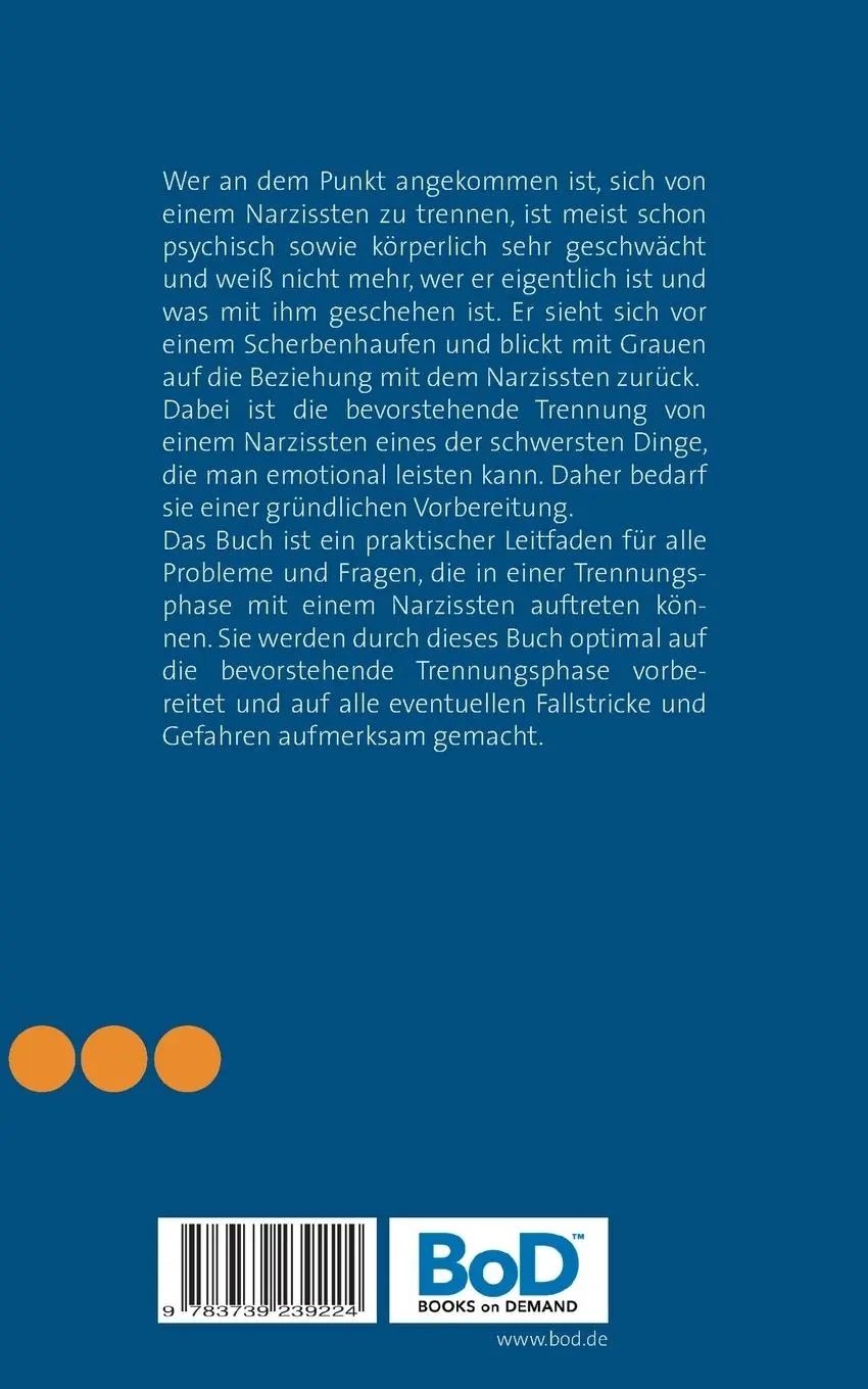 Rückseite: 9783739239224 | Wie trenne ich mich von einem Narzissten? | Sven Grüttefien | Buch