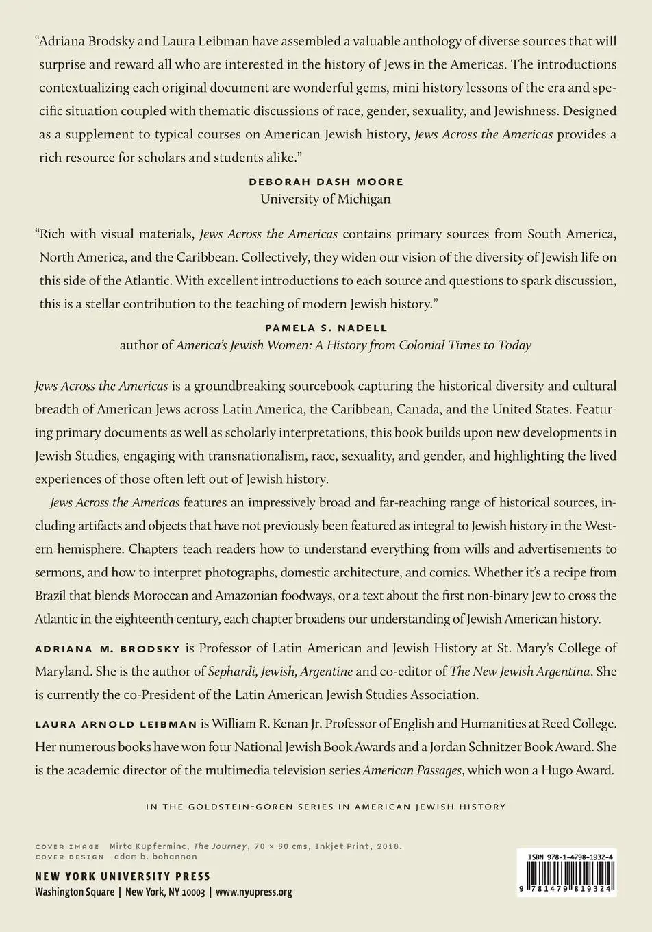 Rückseite: 9781479819324 | Jews Across the Americas | A Sourcebook, 1492-Present | Taschenbuch