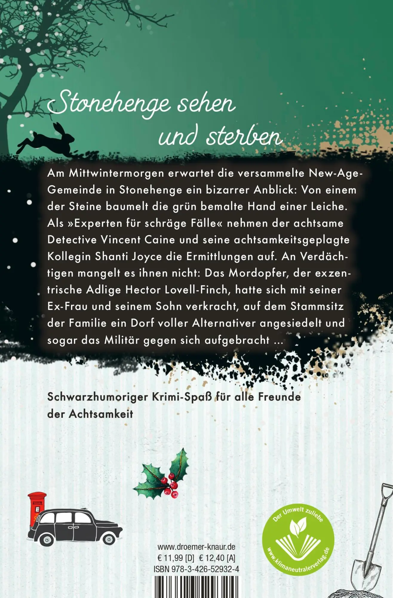 Rückseite: 9783426529324 | Der achtsame Mr. Caine und der Mittwinter-Mord | Kriminalroman | Buch