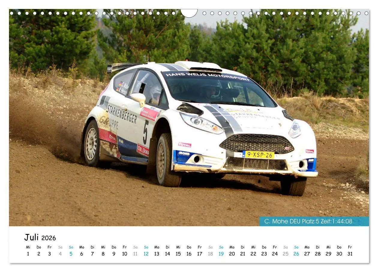 Bild: 9783457839324 | Lausitz-Rallye Kalender (Wandkalender 2026 DIN A3 quer), CALVENDO...