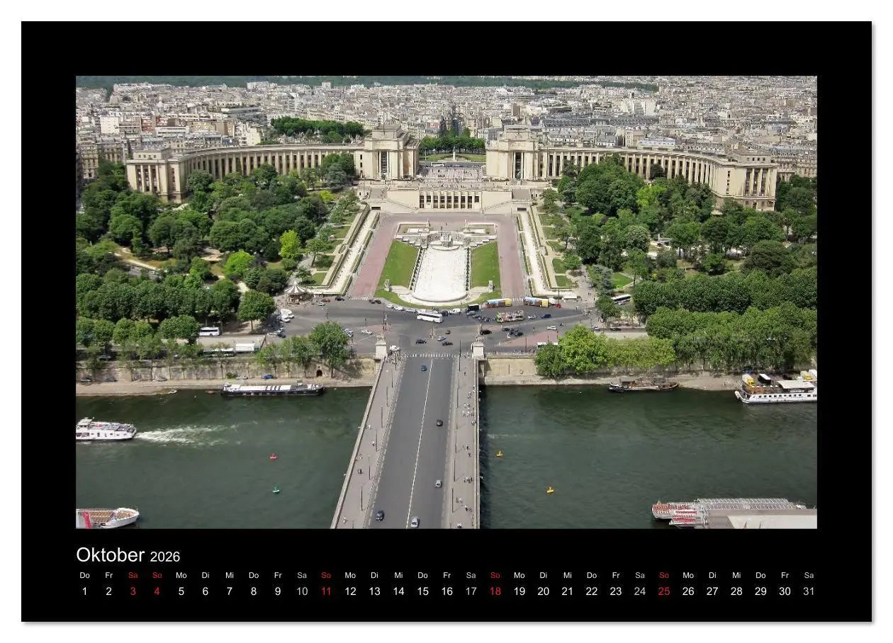 Bild: 9783516239324 | Paris von oben (hochwertiger Premium Wandkalender 2026 DIN A2...