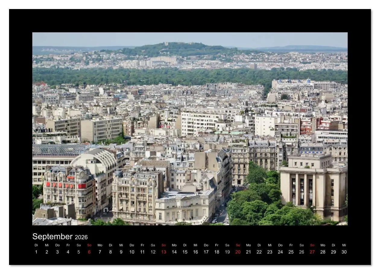 Bild: 9783516239324 | Paris von oben (hochwertiger Premium Wandkalender 2026 DIN A2...