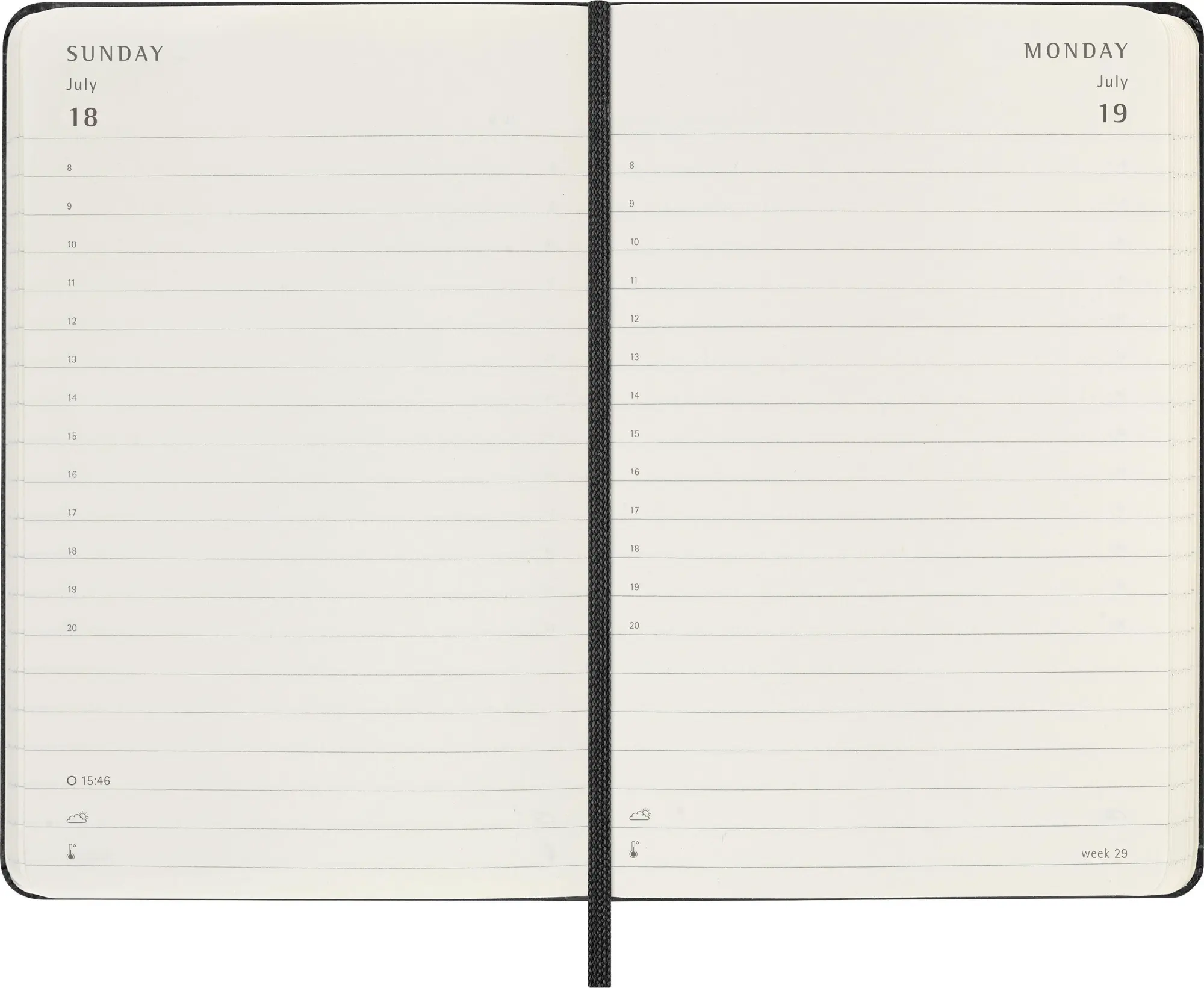 Bild: 8056999279424 | Moleskine 12 Monate Tageskalender 2027, Pocket/A6, 1 Tag = 1 Seite,...