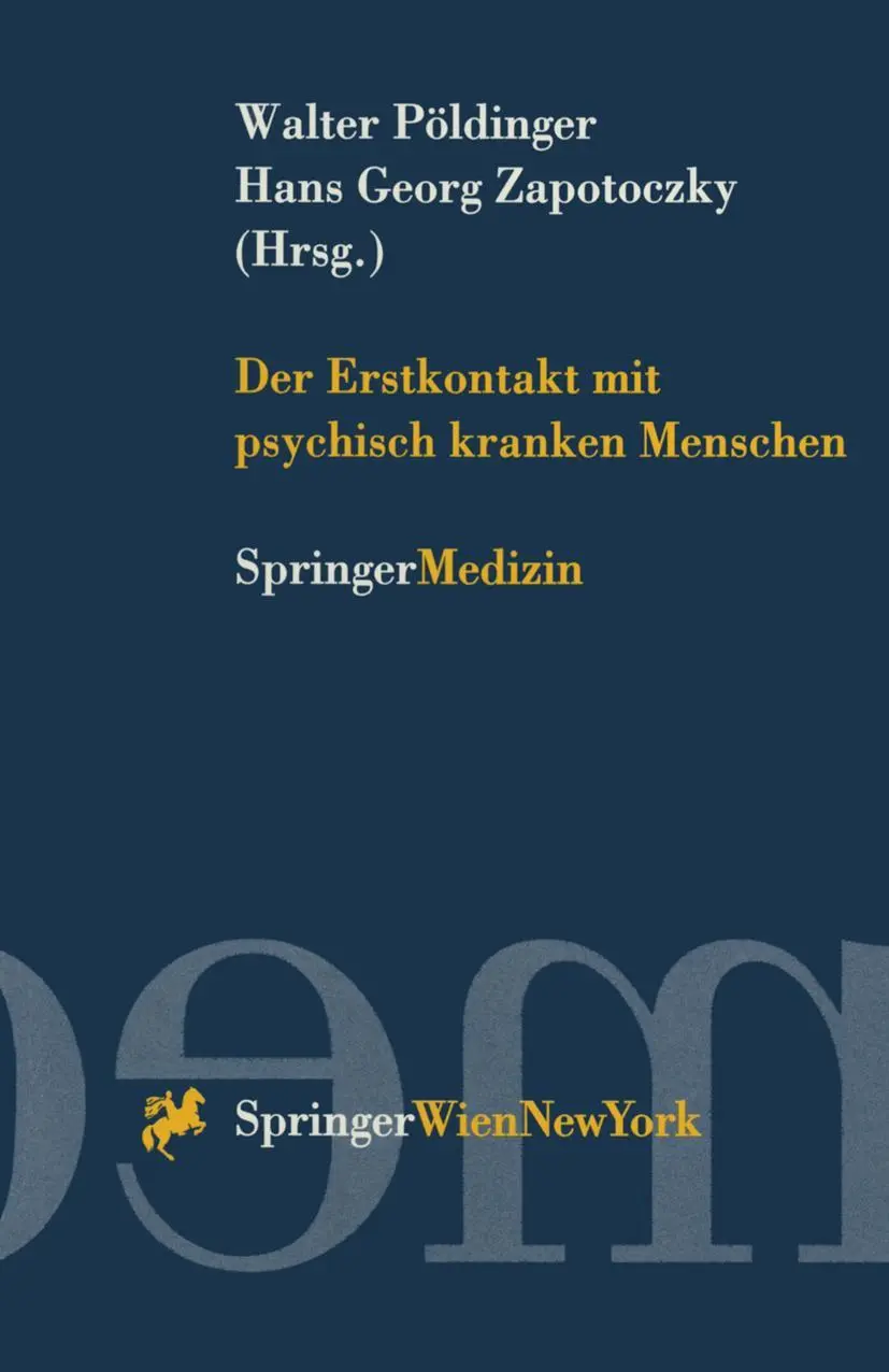 Cover: 9783211829424 | Der Erstkontakt mit psychisch kranken Menschen | Zapotoczky (u. a.)