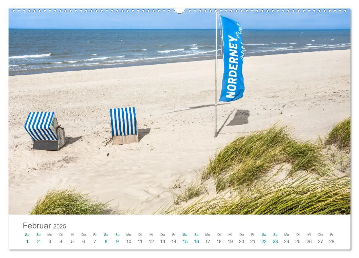 Bild: 9783457209424 | Norderney Sehnsuchtskalender (Wandkalender 2025 DIN A2 quer),...