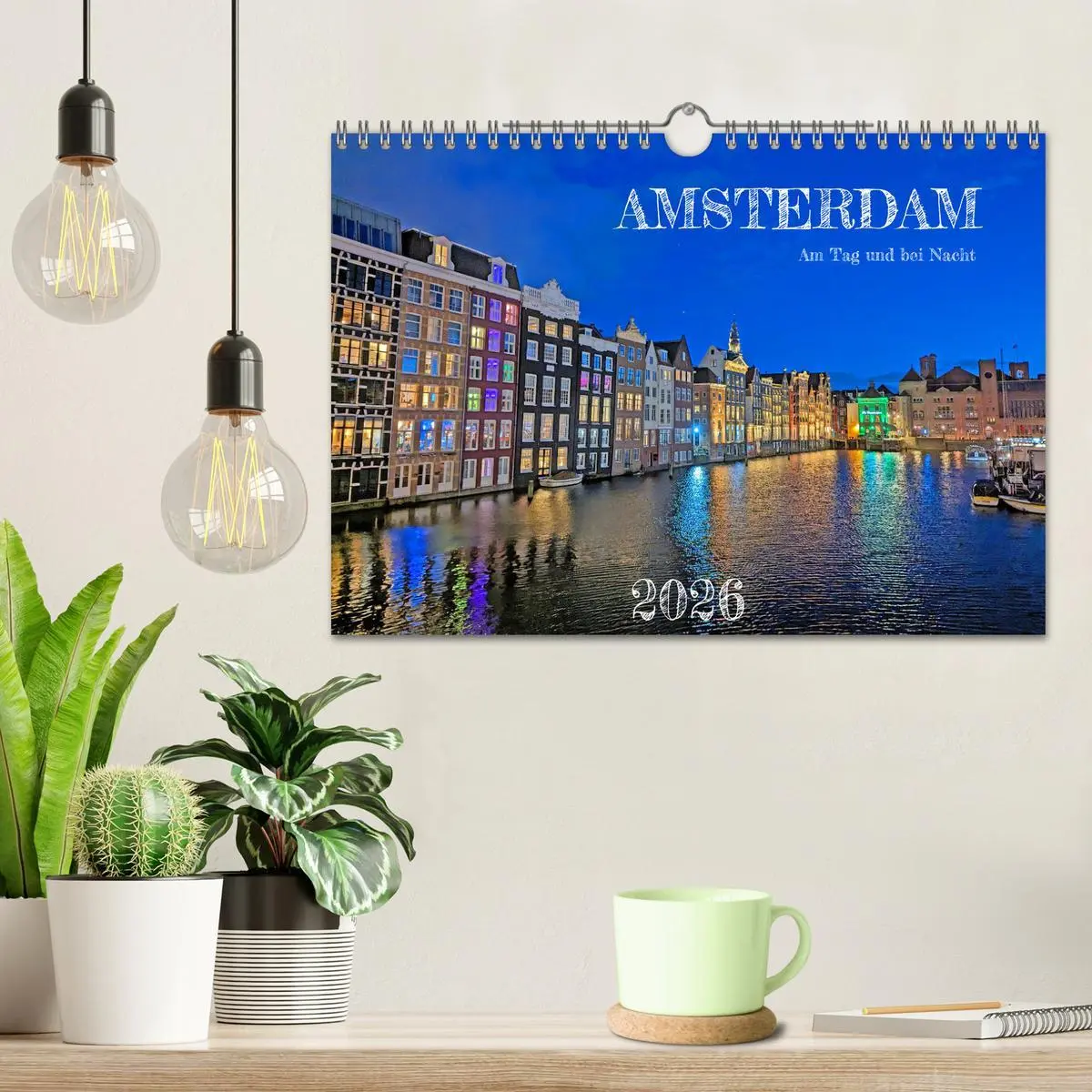 Bild: 9783457379424 | Amsterdam am Tag und bei Nacht (Wandkalender 2026 DIN A4 quer),...