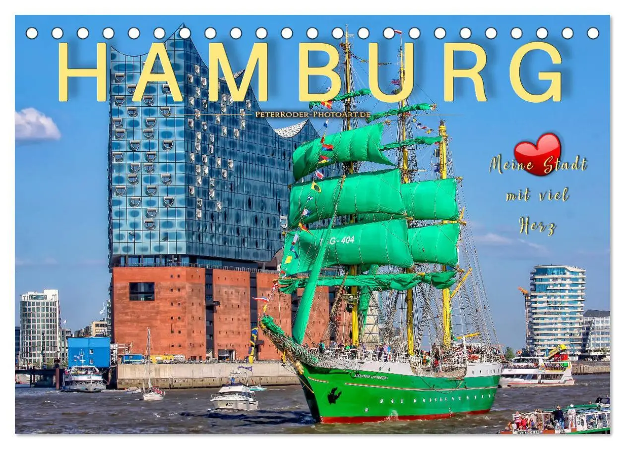 Cover: 9783457829424 | Hamburg - meine Stadt mit viel Herz (Tischkalender 2026 DIN A5...