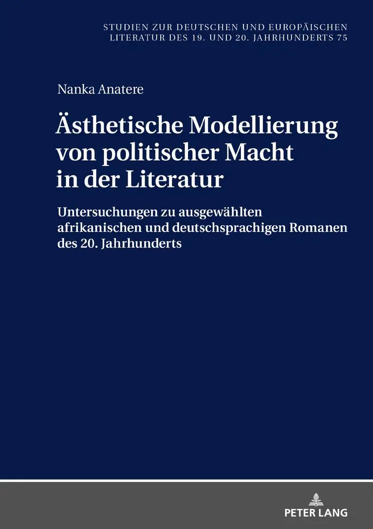 Cover: 9783631759424 | Ästhetische Modellierung von politischer Macht in der Literatur | Buch