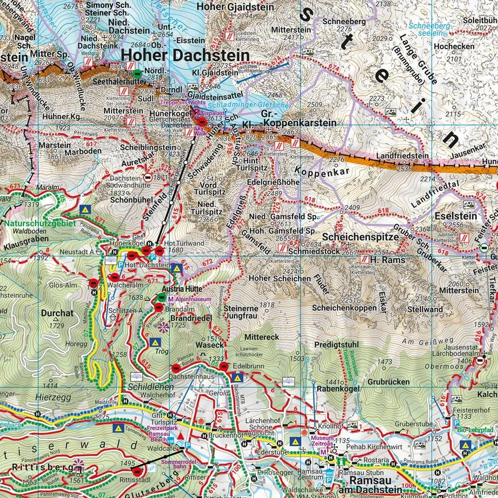 Bild: 9783707919424 | freytag &amp; berndt Wanderkarte WK 0281 Dachstein, Inneres...