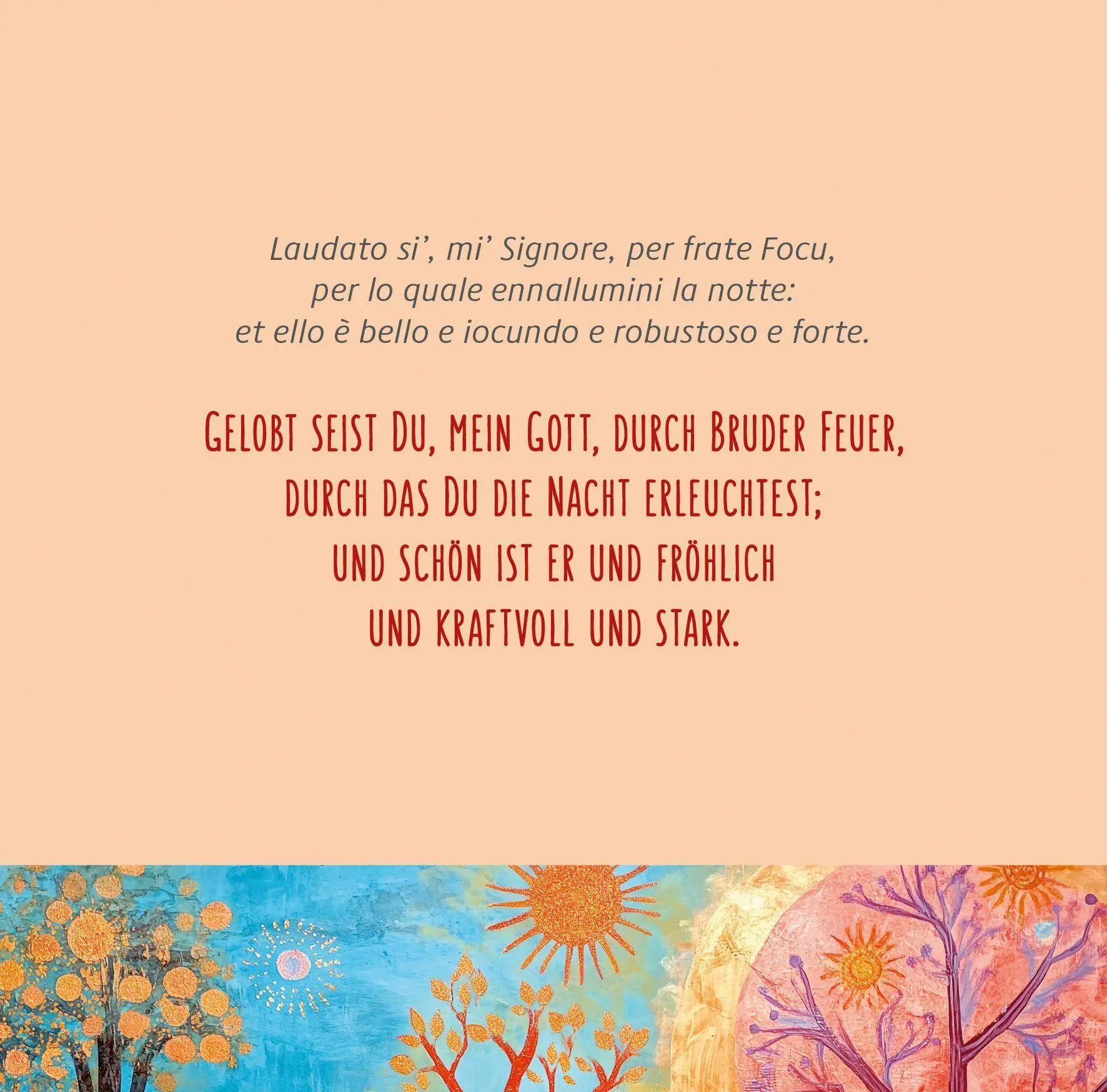 Bild: 9783766639424 | Ein Lied auf das Leben | Der Sonnengesang von Franz von Assisi | Buch