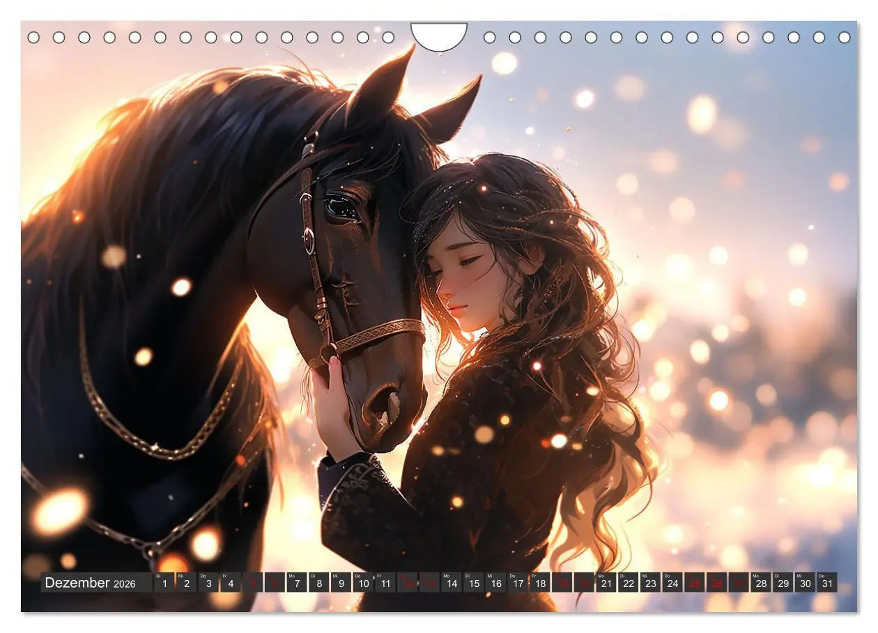 Bild: 9783457369524 | Manga Tierliebe (Wandkalender 2026 DIN A4 quer), CALVENDO...