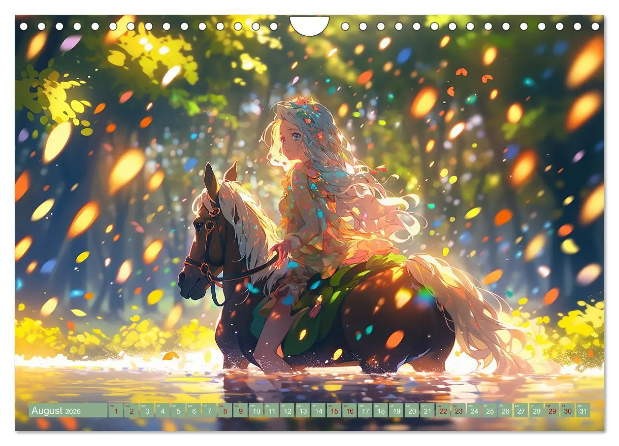 Bild: 9783457369524 | Manga Tierliebe (Wandkalender 2026 DIN A4 quer), CALVENDO...