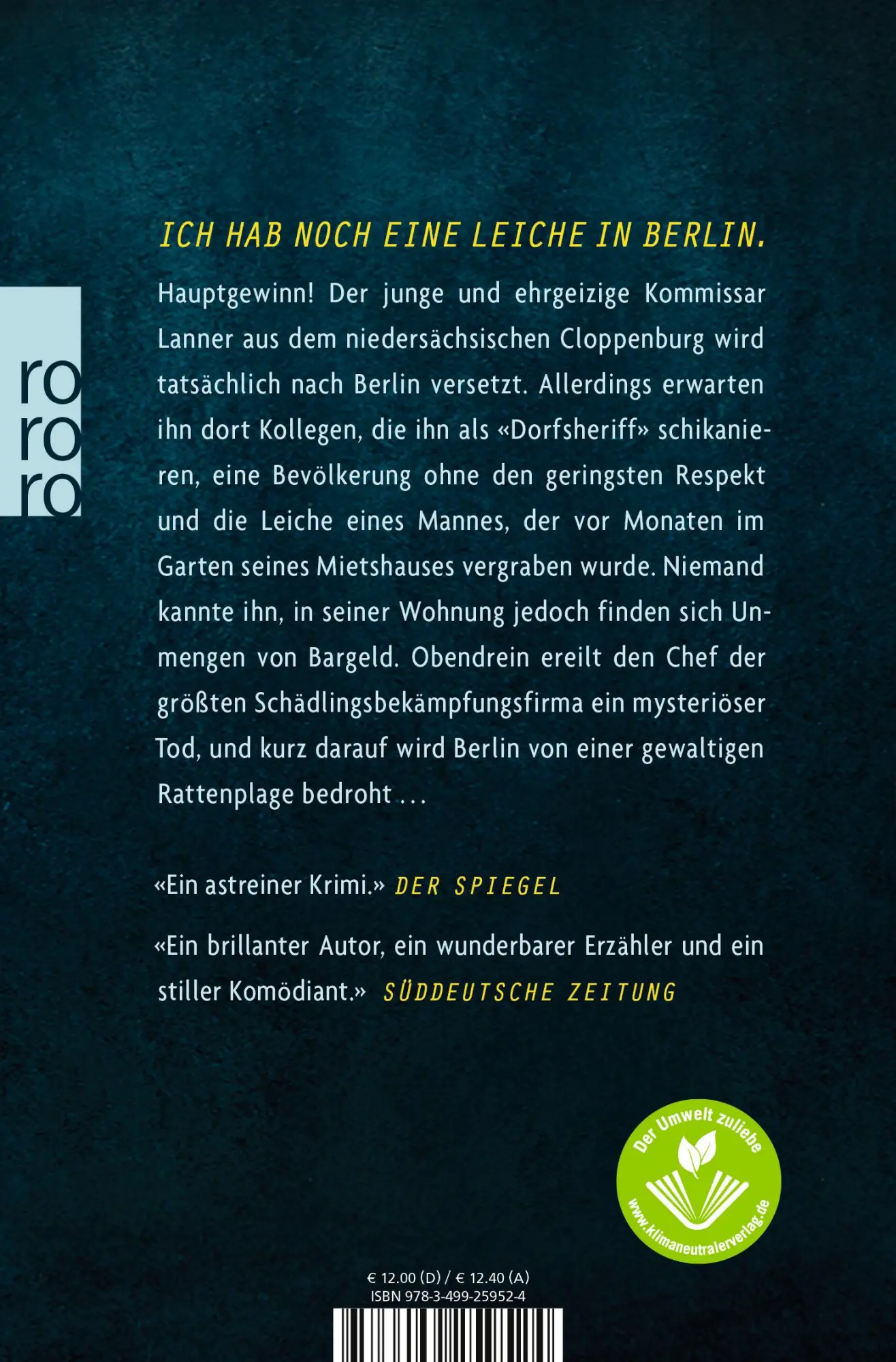 Rückseite: 9783499259524 | Der König von Berlin | Horst Evers | Taschenbuch | 382 S. | Deutsch