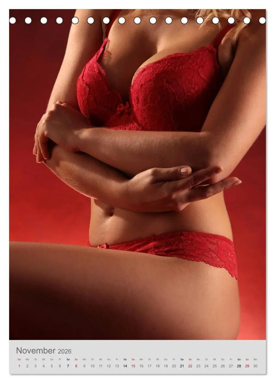 Bild: 9783516389524 | Wäsche rot weiß (Tischkalender 2026 DIN A5 hoch), CALVENDO...