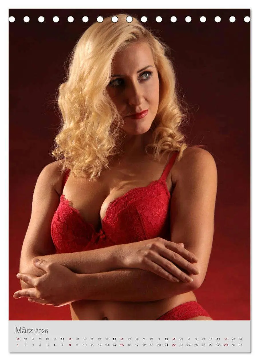 Bild: 9783516389524 | Wäsche rot weiß (Tischkalender 2026 DIN A5 hoch), CALVENDO...