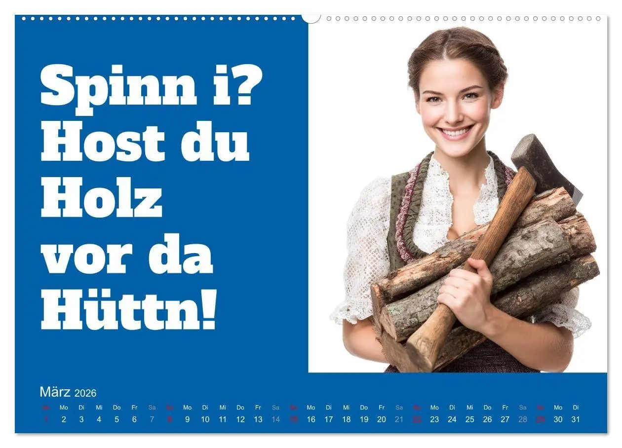 Bild: 9783516699524 | Bayerisch flirten, Gspusi! Bayern Kalender mit Dialekt und Mundart...
