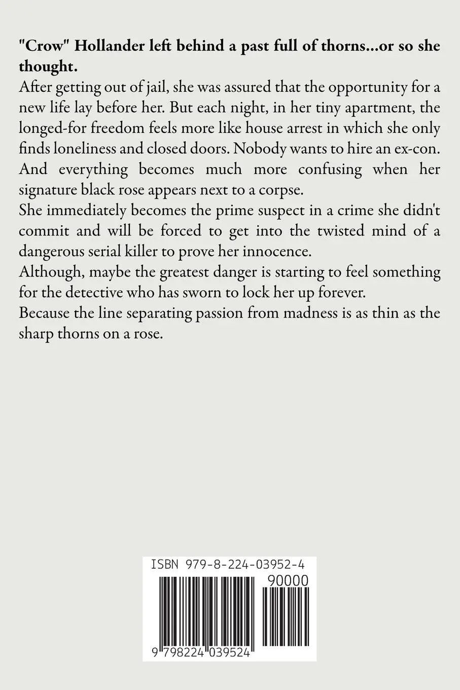 Rückseite: 9798224039524 | A Thorny Past | Clara Ann Simons | Taschenbuch | Englisch | 2024