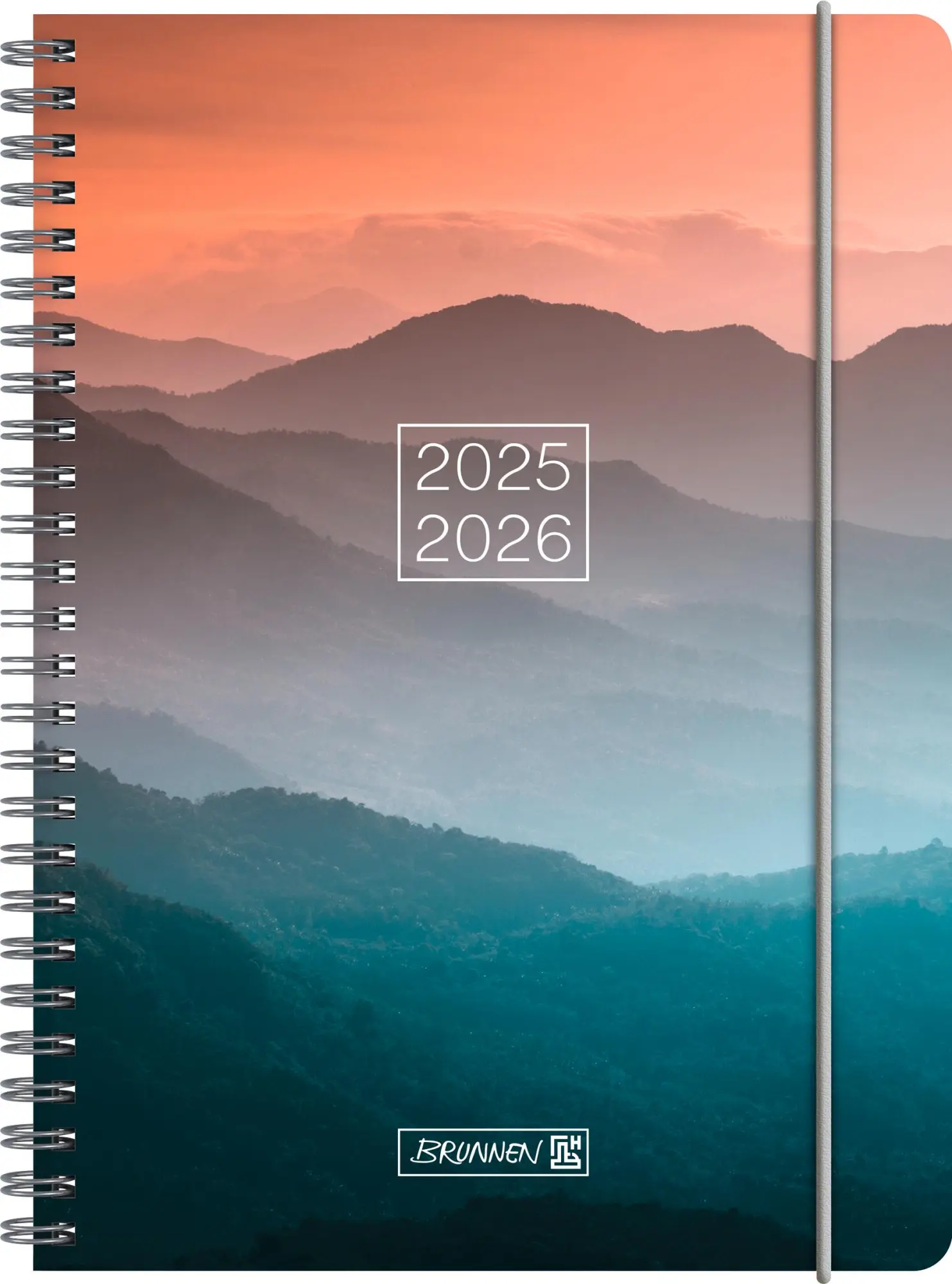 Cover: 4061947139624 | BRUNNEN Schülerkalender (2025/2026) "Misty Sunset", 2 Seiten = 1...