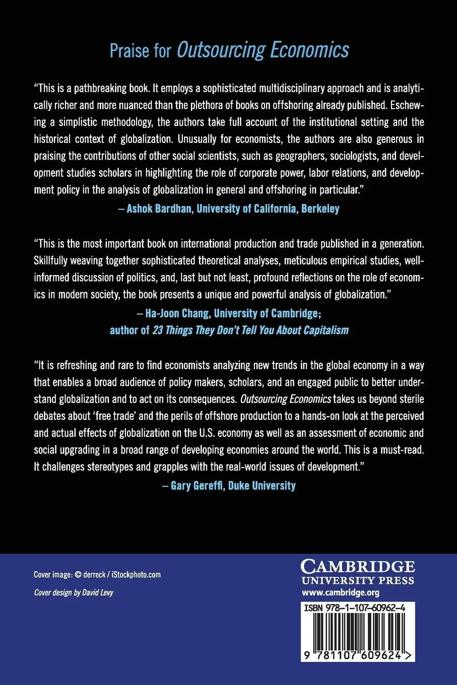 Rückseite: 9781107609624 | Outsourcing Economics | William Milberg (u. a.) | Taschenbuch | 2014