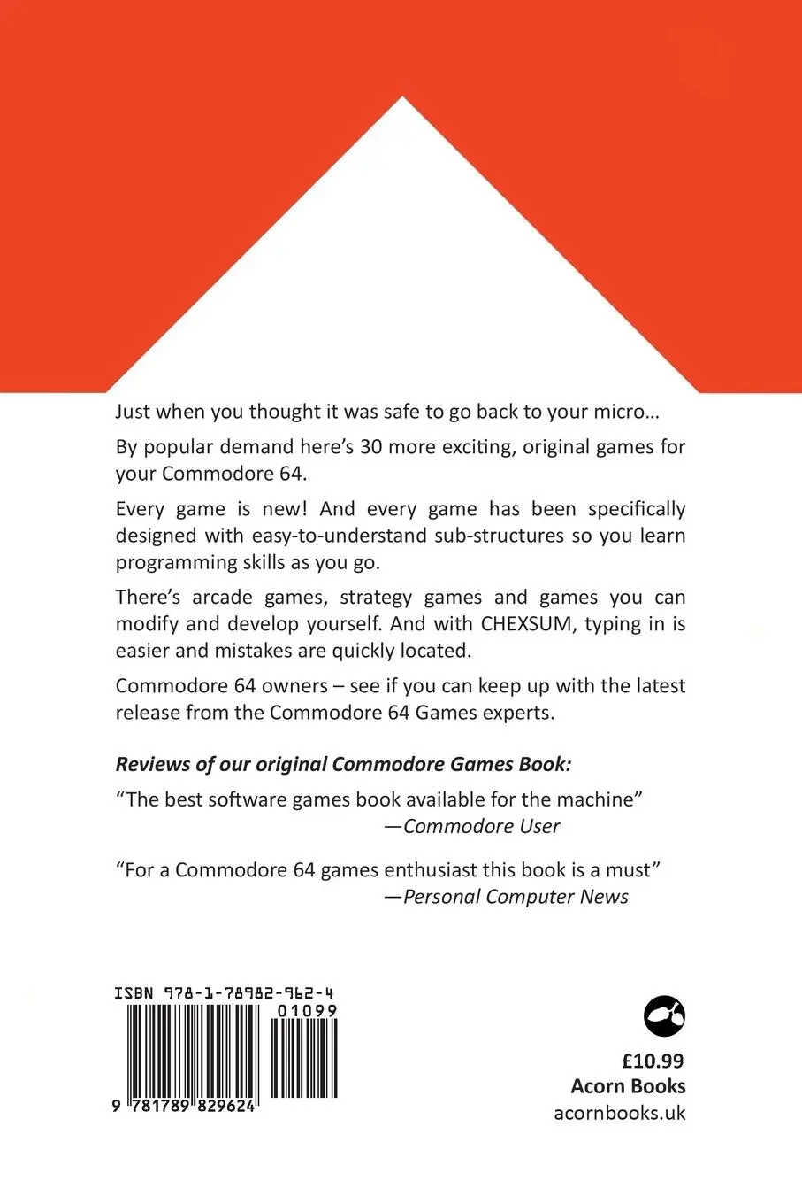 Rückseite: 9781789829624 | Commodore 64 Games Book 2 | Gregg Barnett | Taschenbuch | Englisch