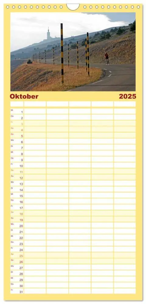Bild: 9783457119624 | Familienplaner 2025 - Alpenpässe auf dem Rennrad Vol. 1 mit 5...