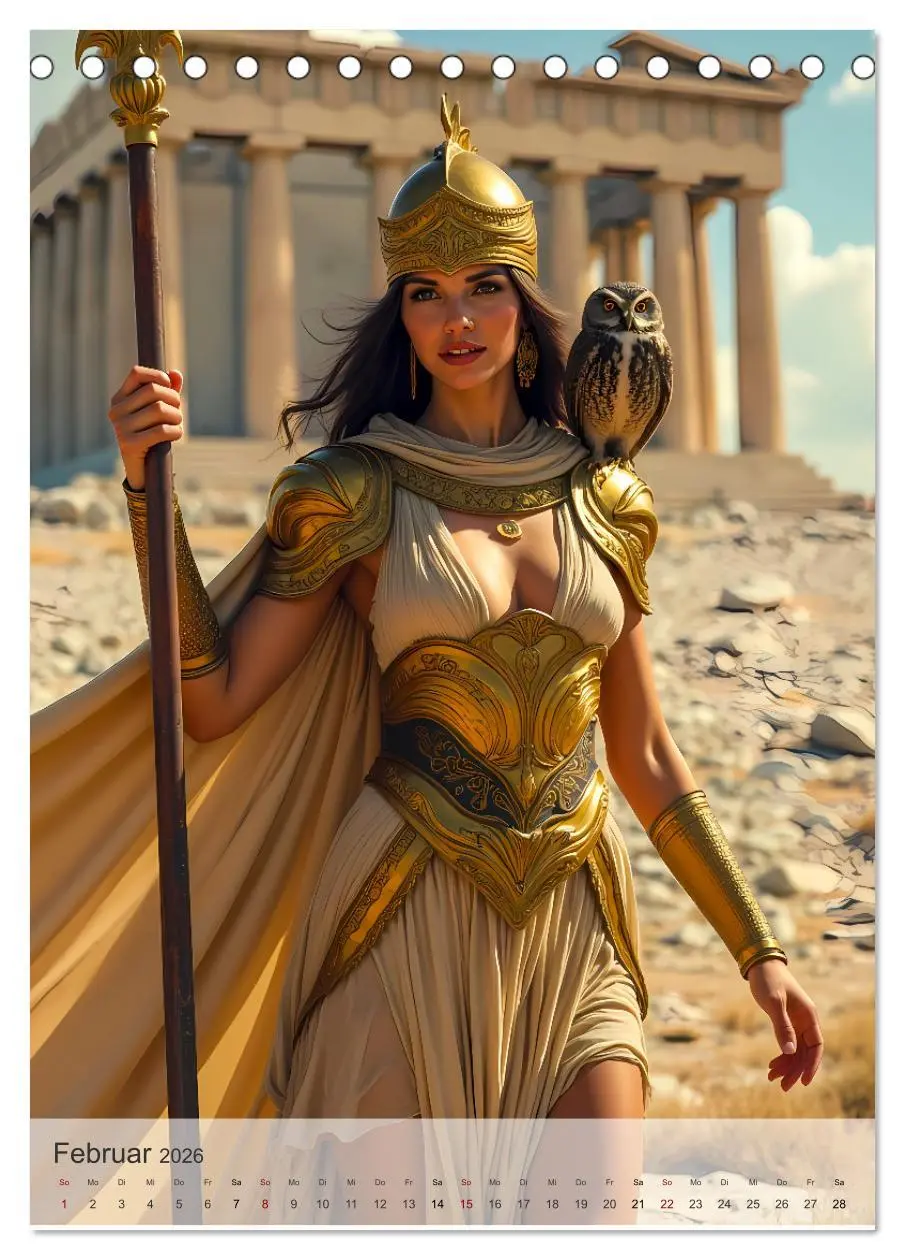 Bild: 9783457289624 | Griechische Mythologie - Götter, Helden und Monster (Tischkalender...