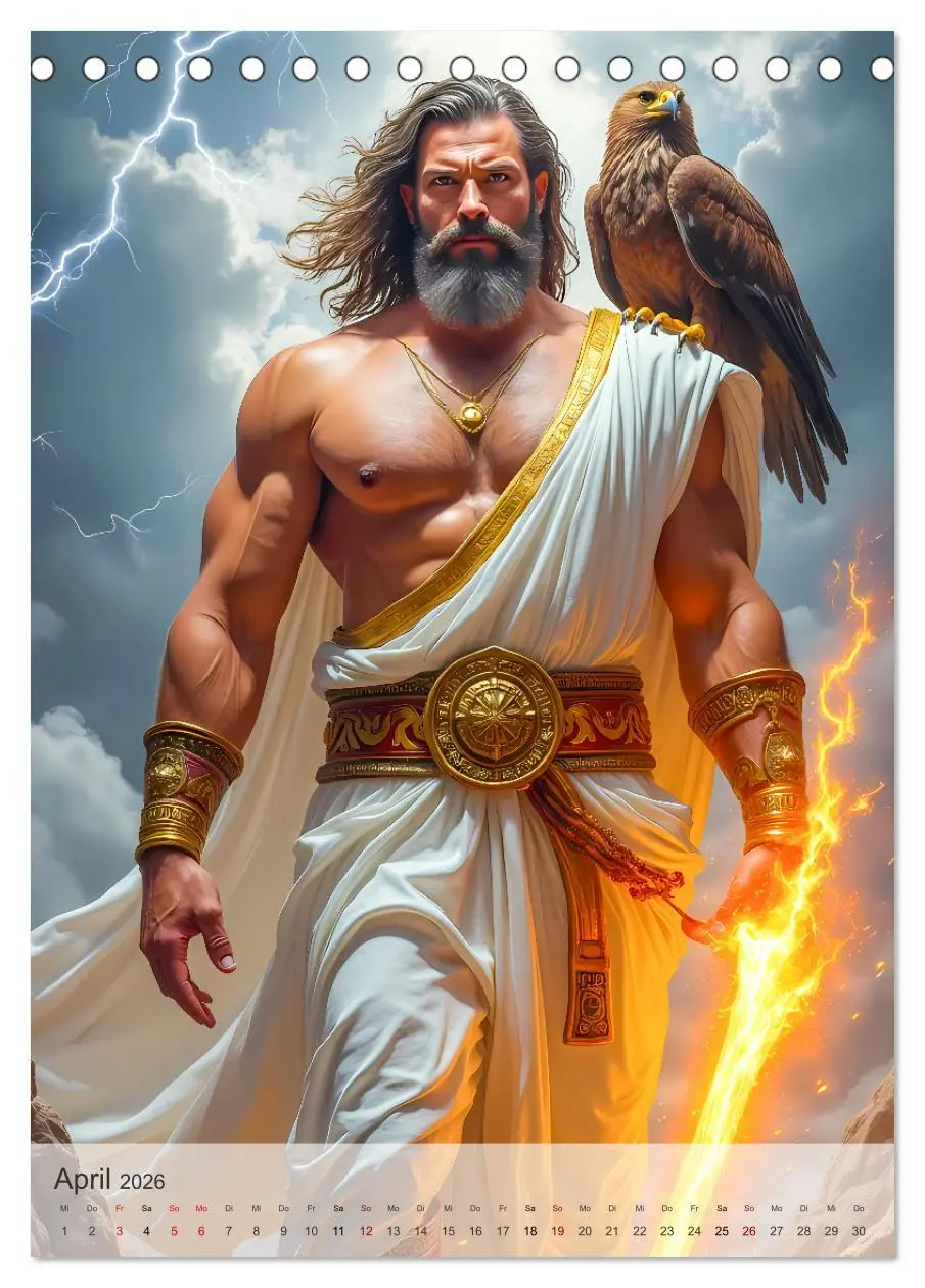 Bild: 9783457289624 | Griechische Mythologie - Götter, Helden und Monster (Tischkalender...
