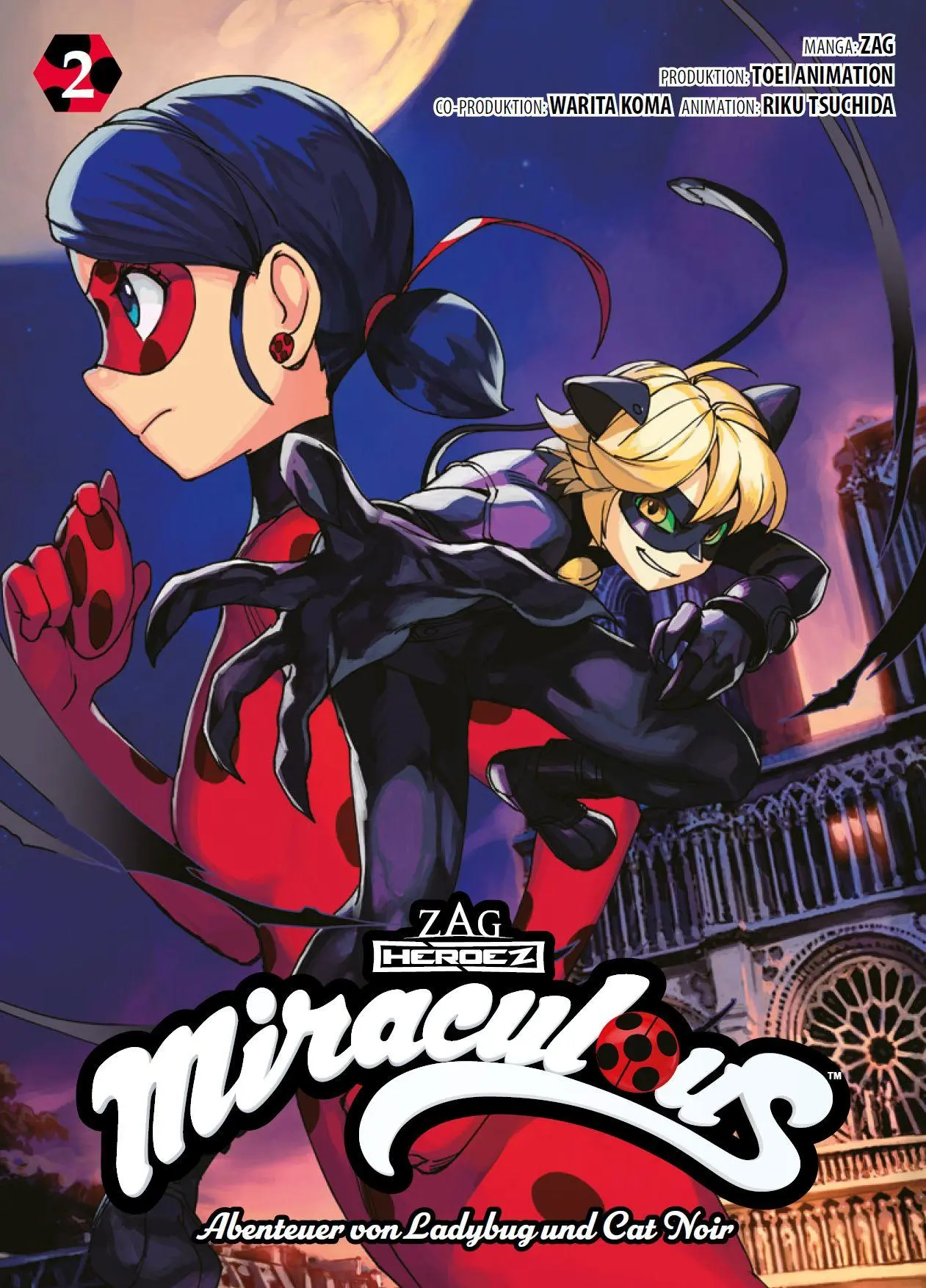 Cover: 9783741629624 | Miraculous - Die Abenteuer von Ladybug und Cat Noir (Manga) 02 | Buch