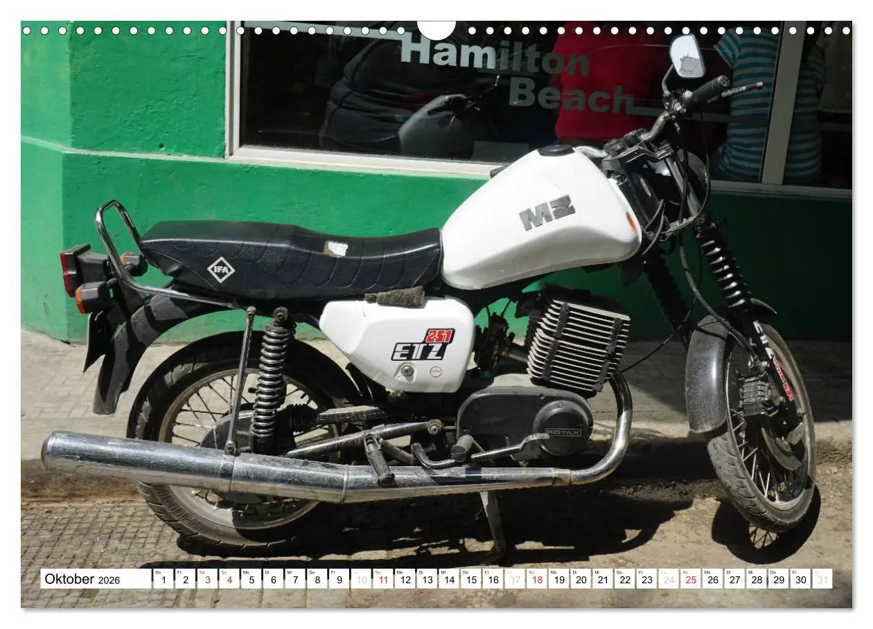 Bild: 9783516059724 | Mythos MZ - Ein DDR-Motorrad auf Kuba (Wandkalender 2026 DIN A3...