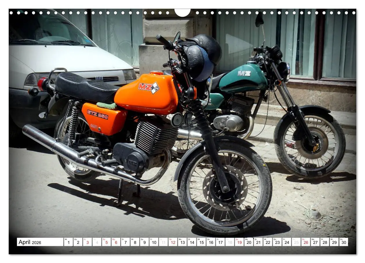 Bild: 9783516059724 | Mythos MZ - Ein DDR-Motorrad auf Kuba (Wandkalender 2026 DIN A3...