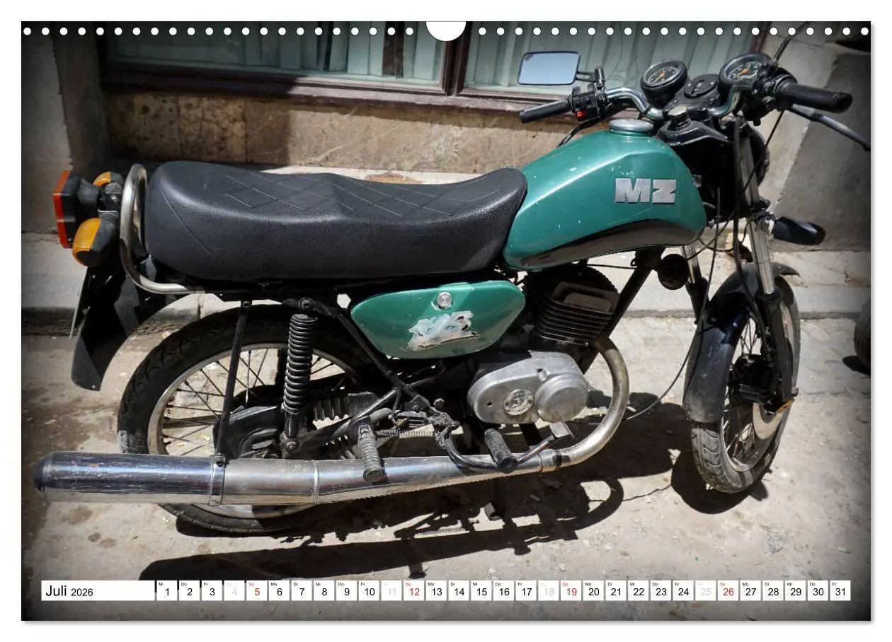 Bild: 9783516059724 | Mythos MZ - Ein DDR-Motorrad auf Kuba (Wandkalender 2026 DIN A3...