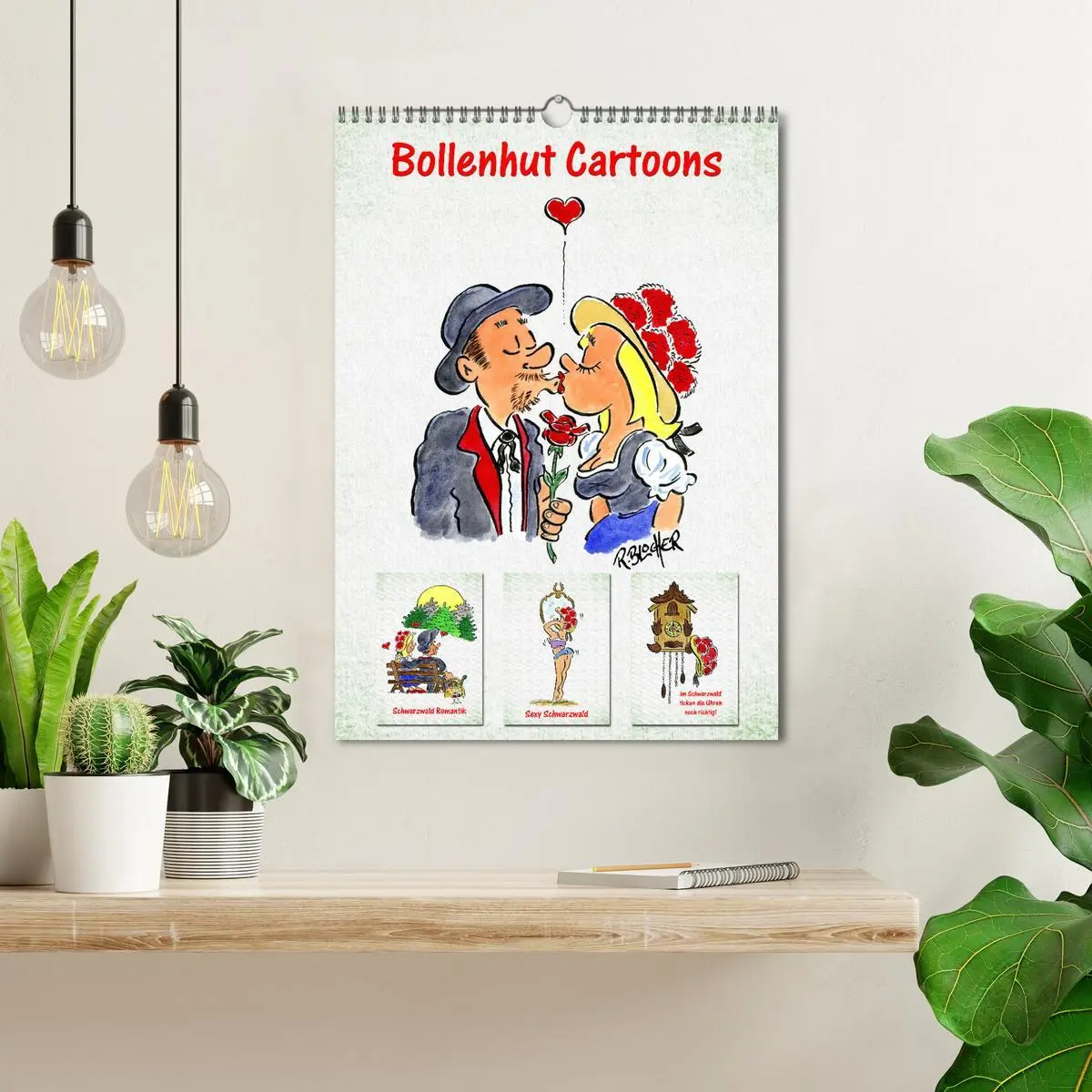 Bild: 9783516369724 | Bollenhut Cartoons (Wandkalender 2026 DIN A3 hoch), CALVENDO...