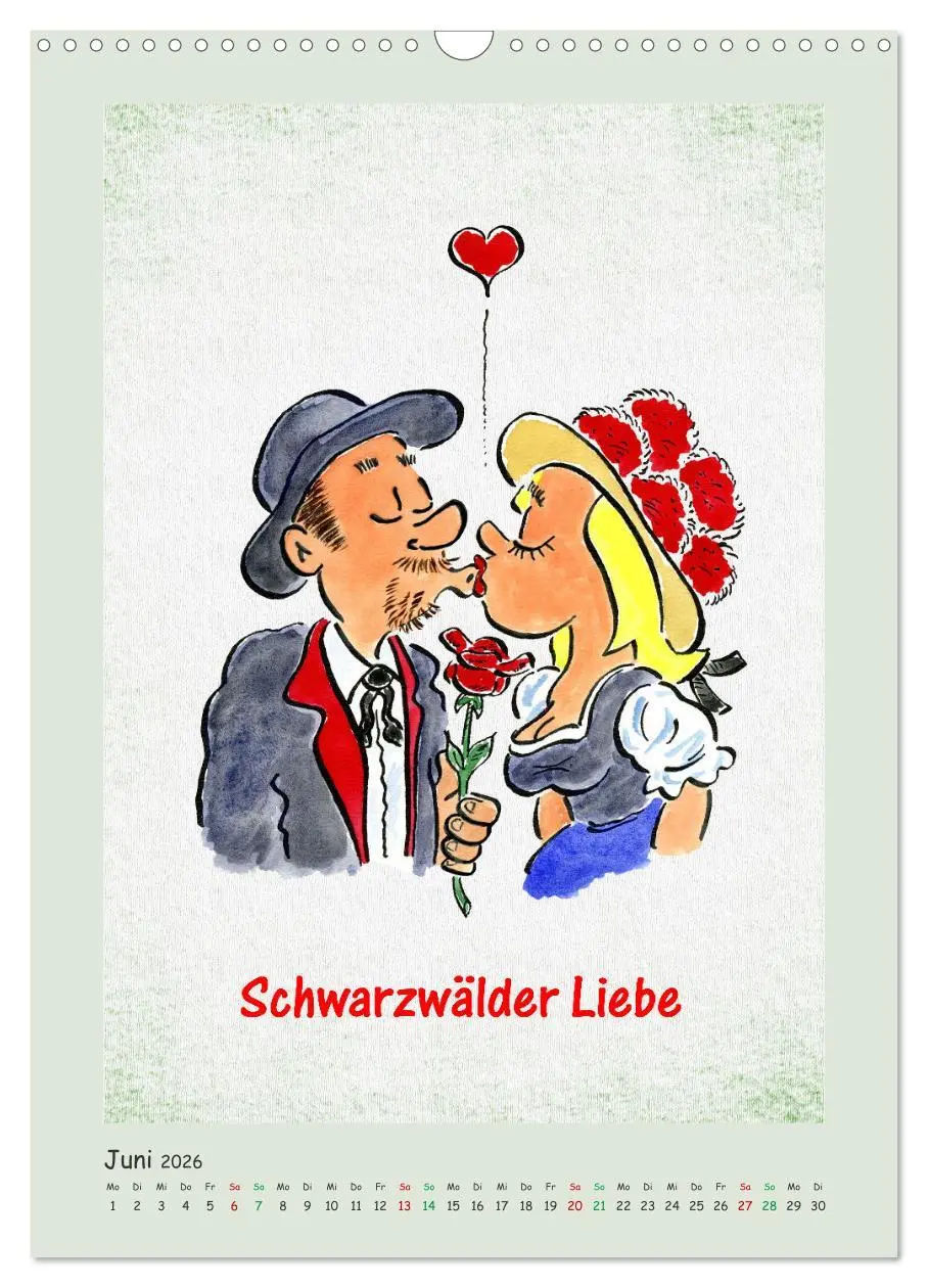 Bild: 9783516369724 | Bollenhut Cartoons (Wandkalender 2026 DIN A3 hoch), CALVENDO...