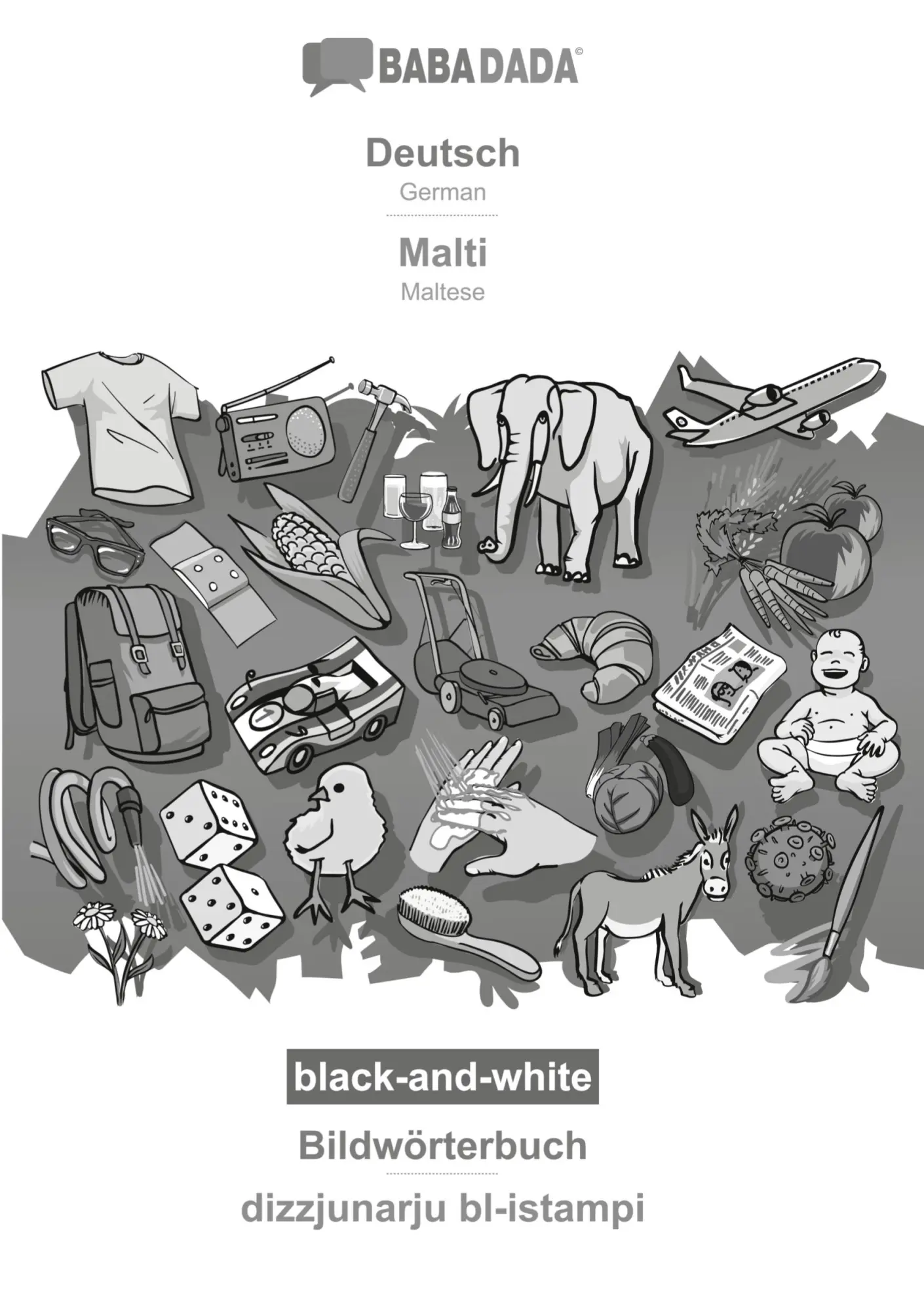 Cover: 9783366019824 | Deutsch - Malti, Bildwörterbuch, BW | Babadada Gmbh | Taschenbuch