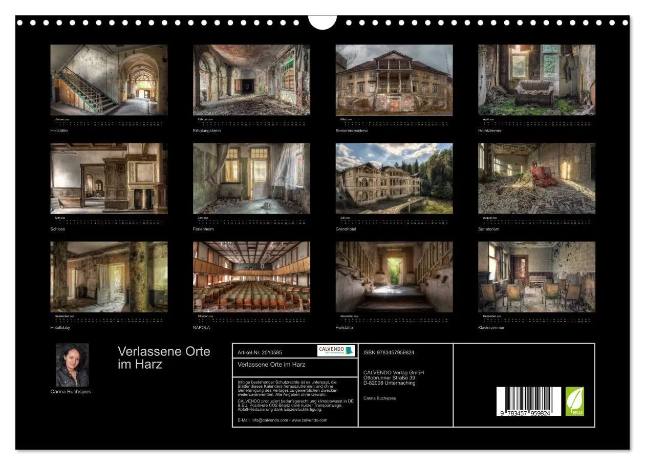 Bild: 9783457959824 | Verlassene Orte im Harz (Wandkalender 2026 DIN A3 quer), CALVENDO...