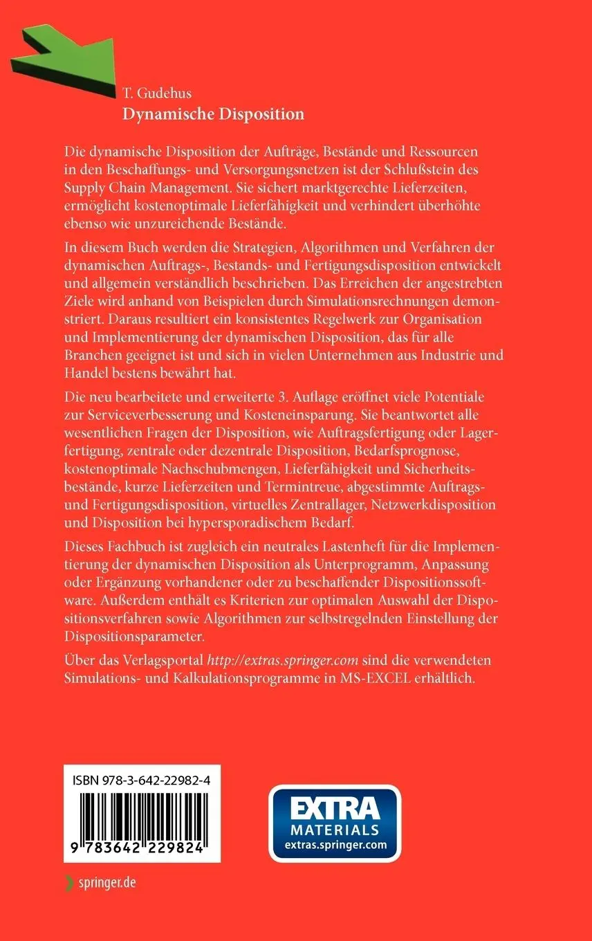 Rückseite: 9783642229824 | Dynamische Disposition | Timm Gudehus | Buch | xvi | Deutsch | 2011