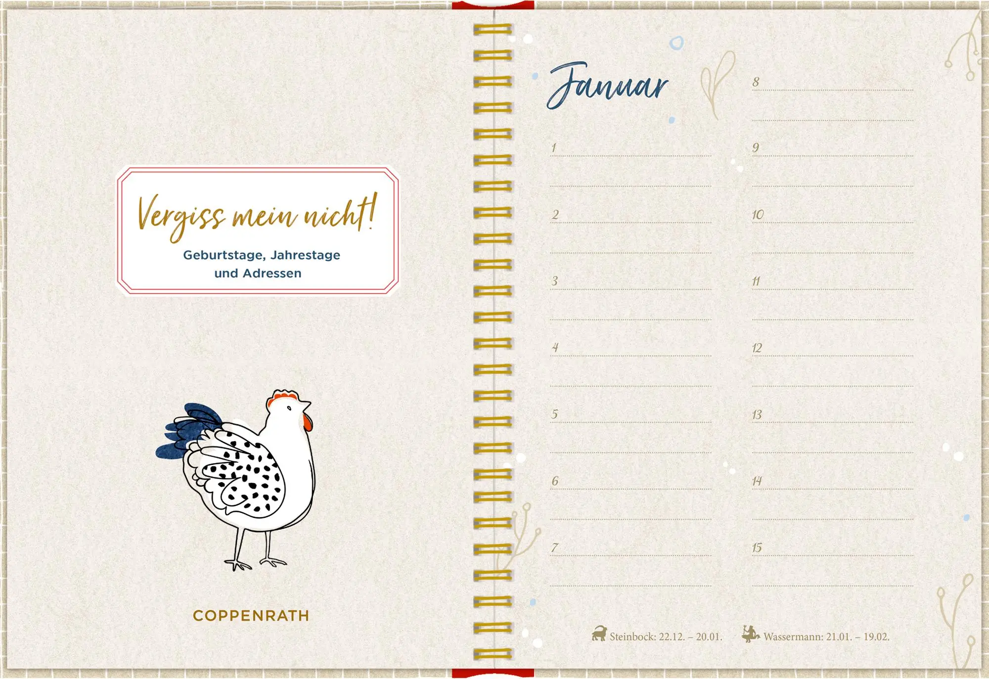 Bild: 4050003959924 | Immerwährender Geburtstagskalender - LandLust | Kalender | 42 S.
