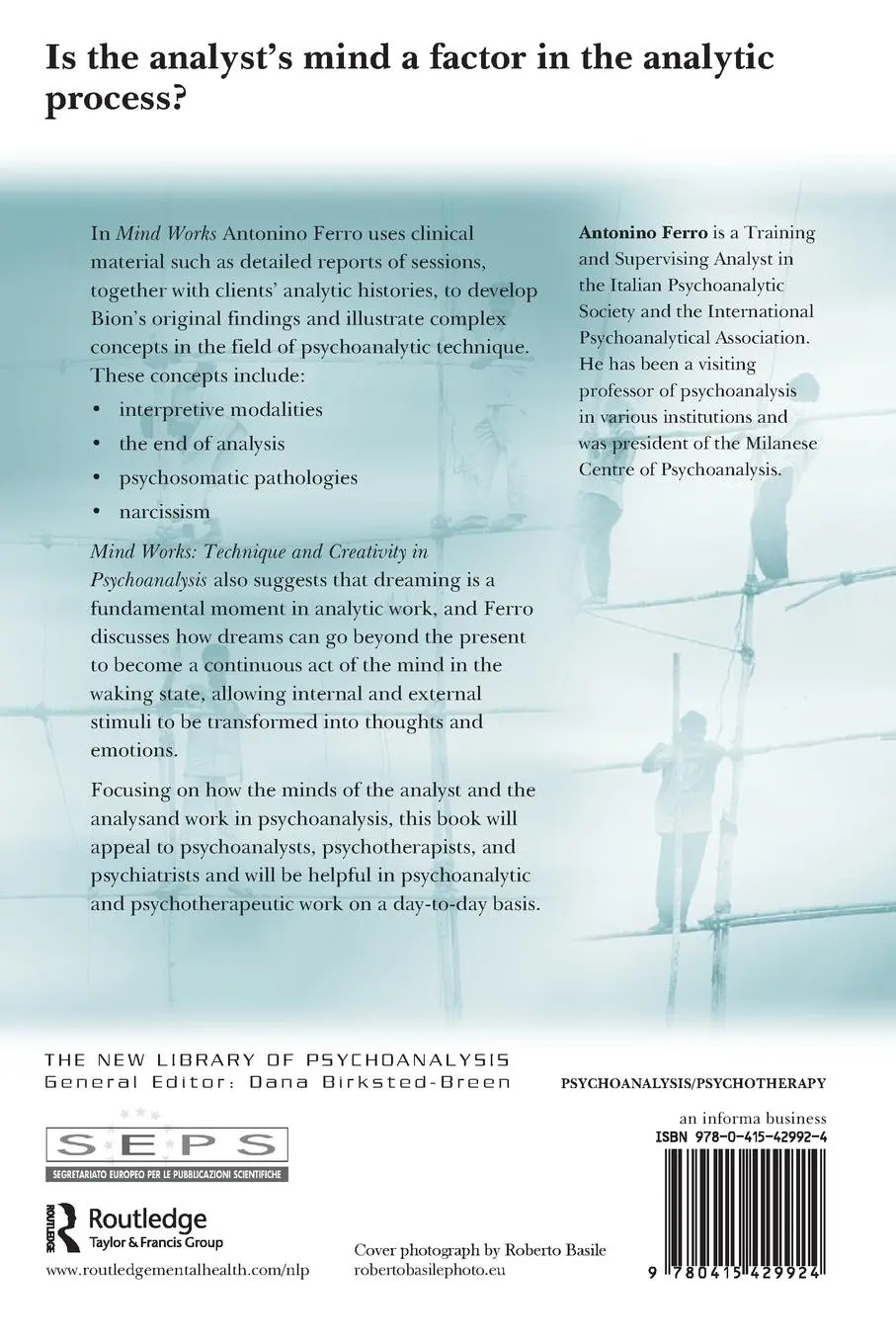 Rückseite: 9780415429924 | Mind Works | Technique and Creativity in Psychoanalysis | Ferro | Buch