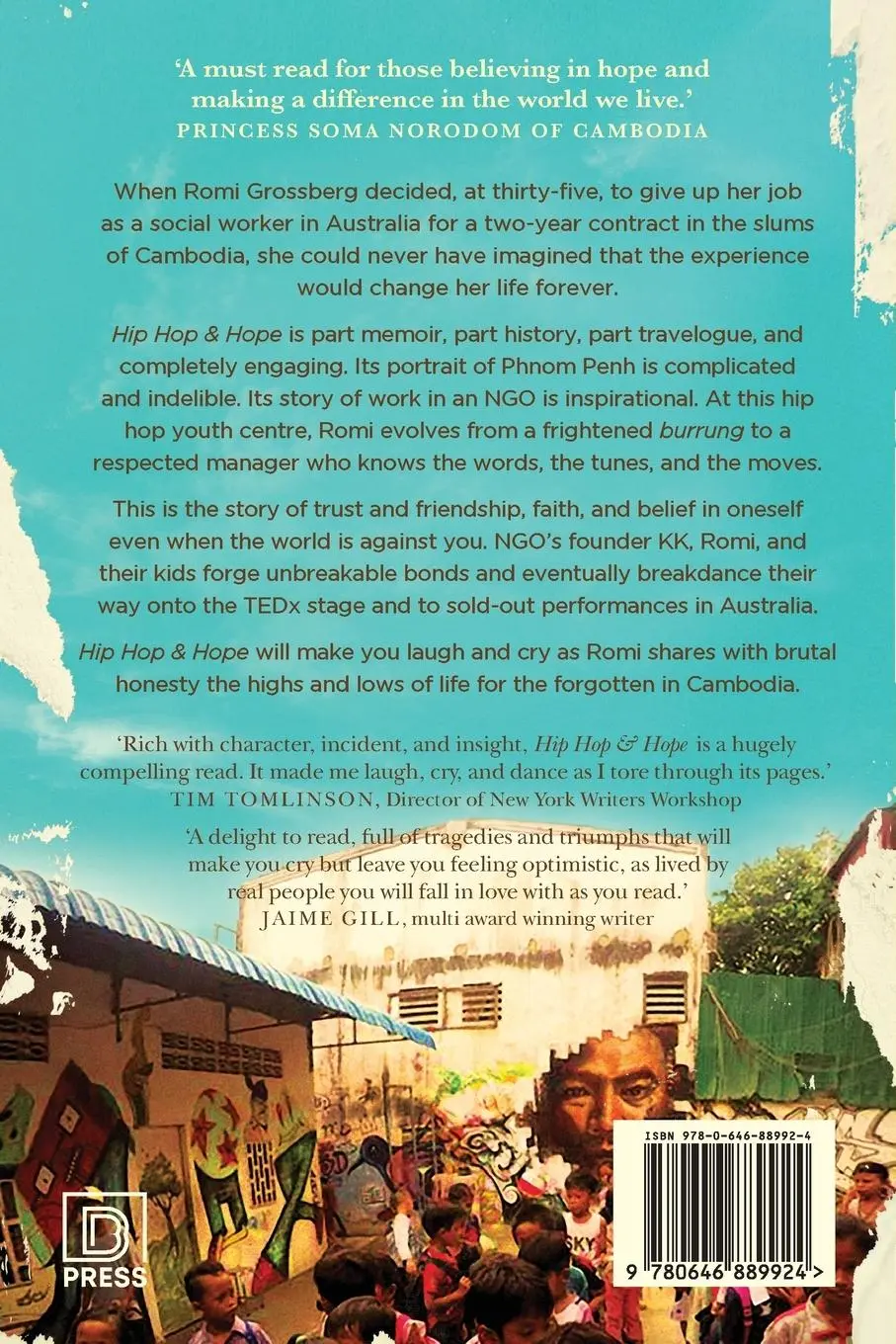 Rückseite: 9780646889924 | Hip Hop &amp; Hope | One woman's journey in the slums of Cambodia | Buch