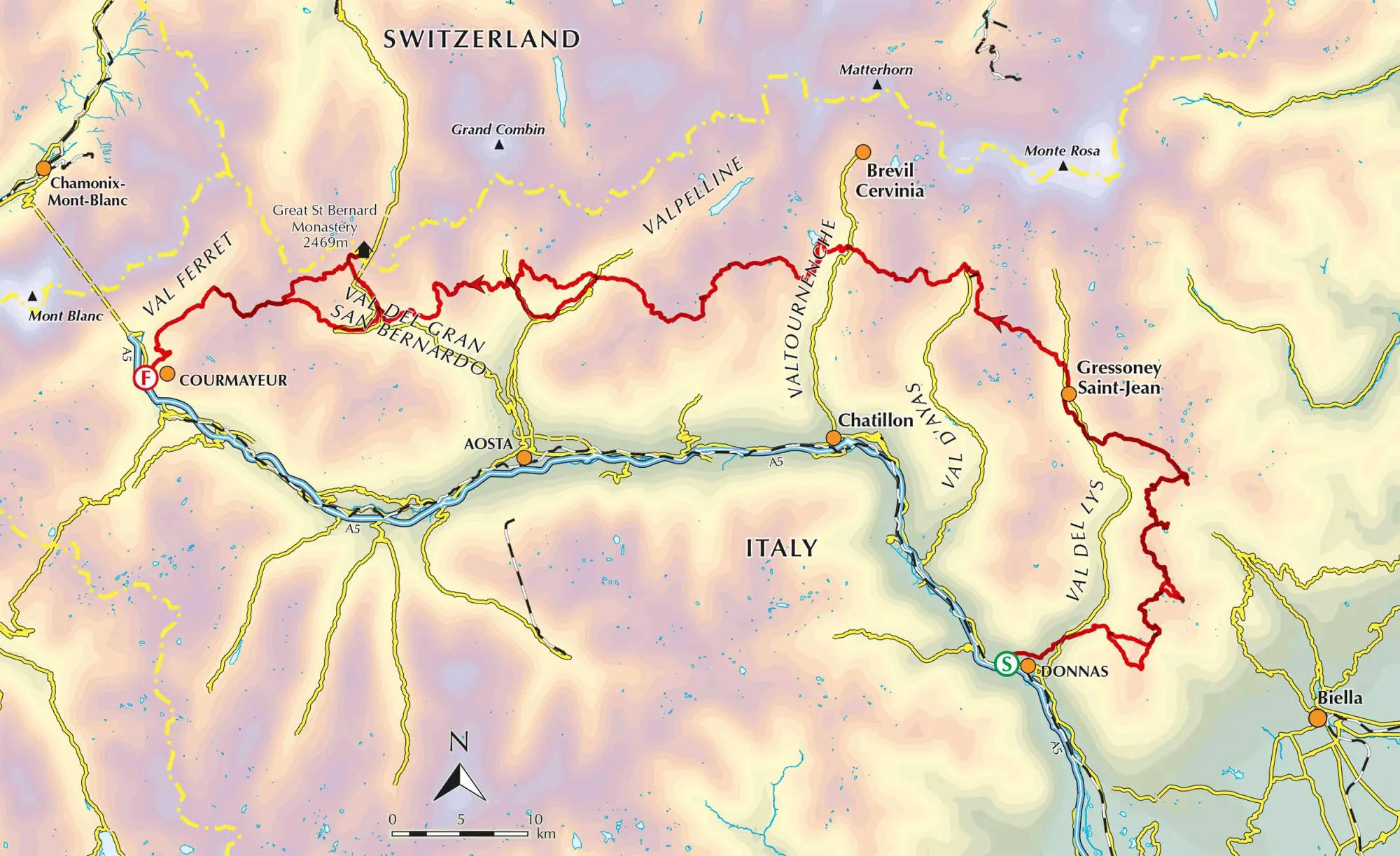 Bild: 9781852849924 | Trekking the Giants' Trail: Through the Italian Pennine Alps | Hodges