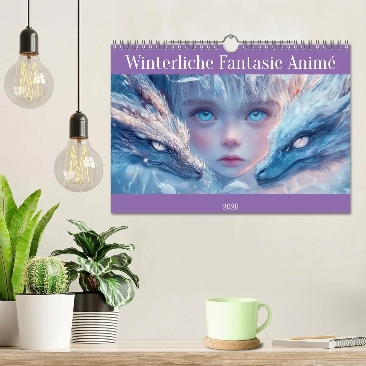 Bild: 9783457259924 | Winterliche Fantasie Animé (Wandkalender 2026 DIN A4 quer),...