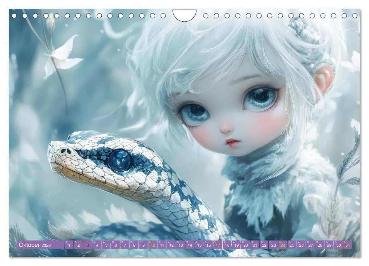 Bild: 9783457259924 | Winterliche Fantasie Animé (Wandkalender 2026 DIN A4 quer),...