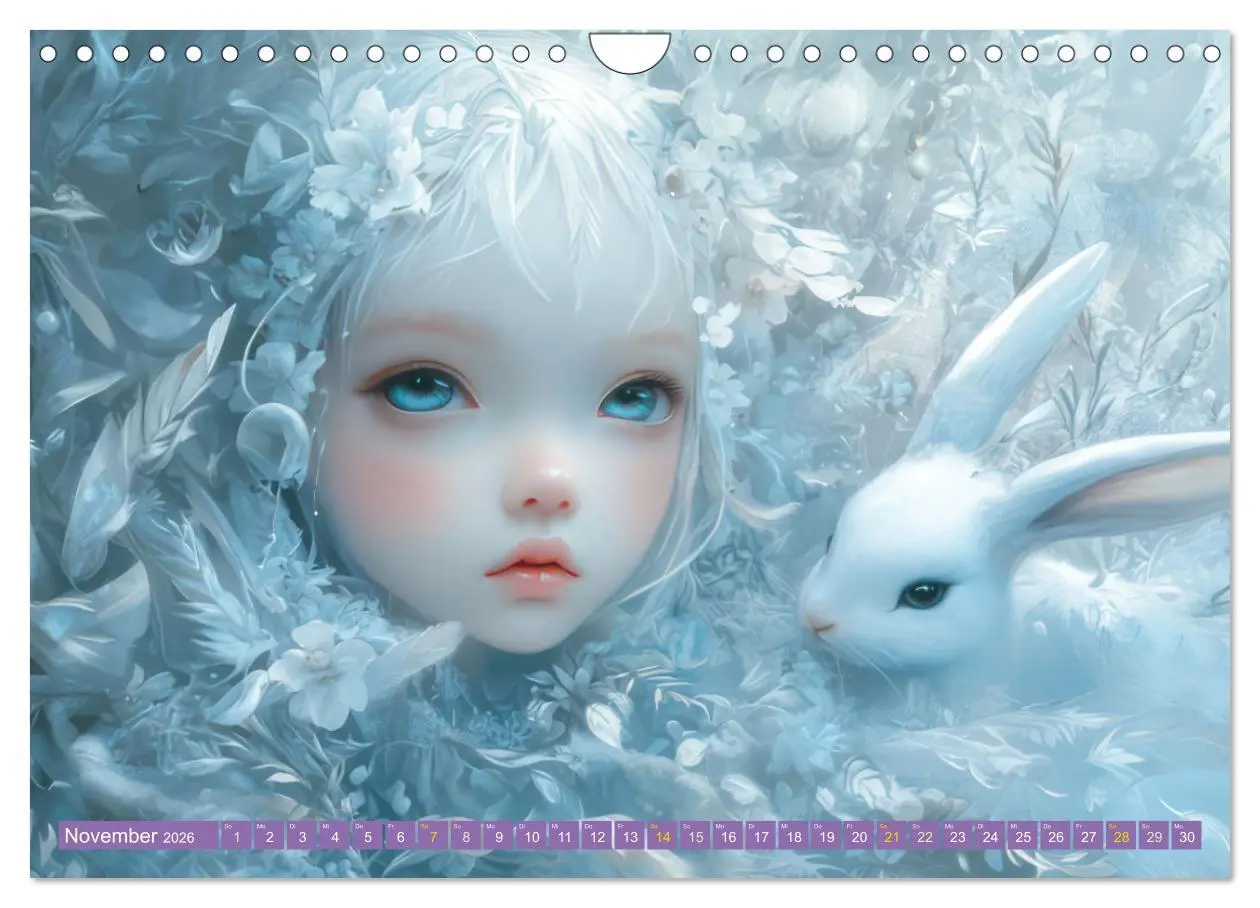 Bild: 9783457259924 | Winterliche Fantasie Animé (Wandkalender 2026 DIN A4 quer),...