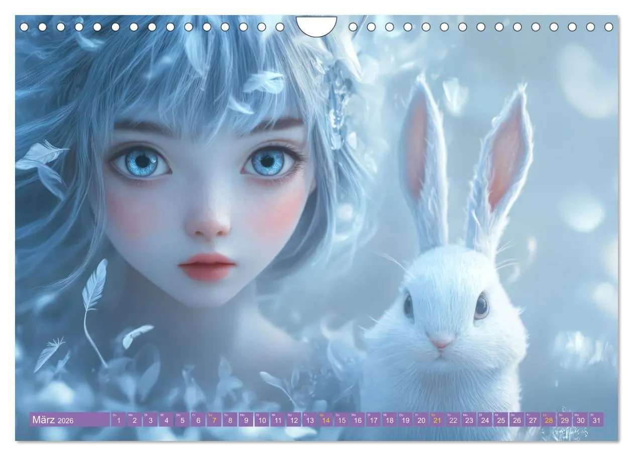 Bild: 9783457259924 | Winterliche Fantasie Animé (Wandkalender 2026 DIN A4 quer),...