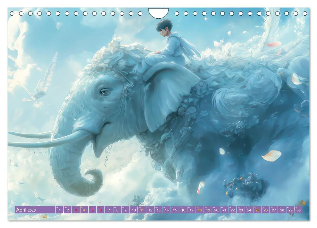 Bild: 9783457259924 | Winterliche Fantasie Animé (Wandkalender 2026 DIN A4 quer),...