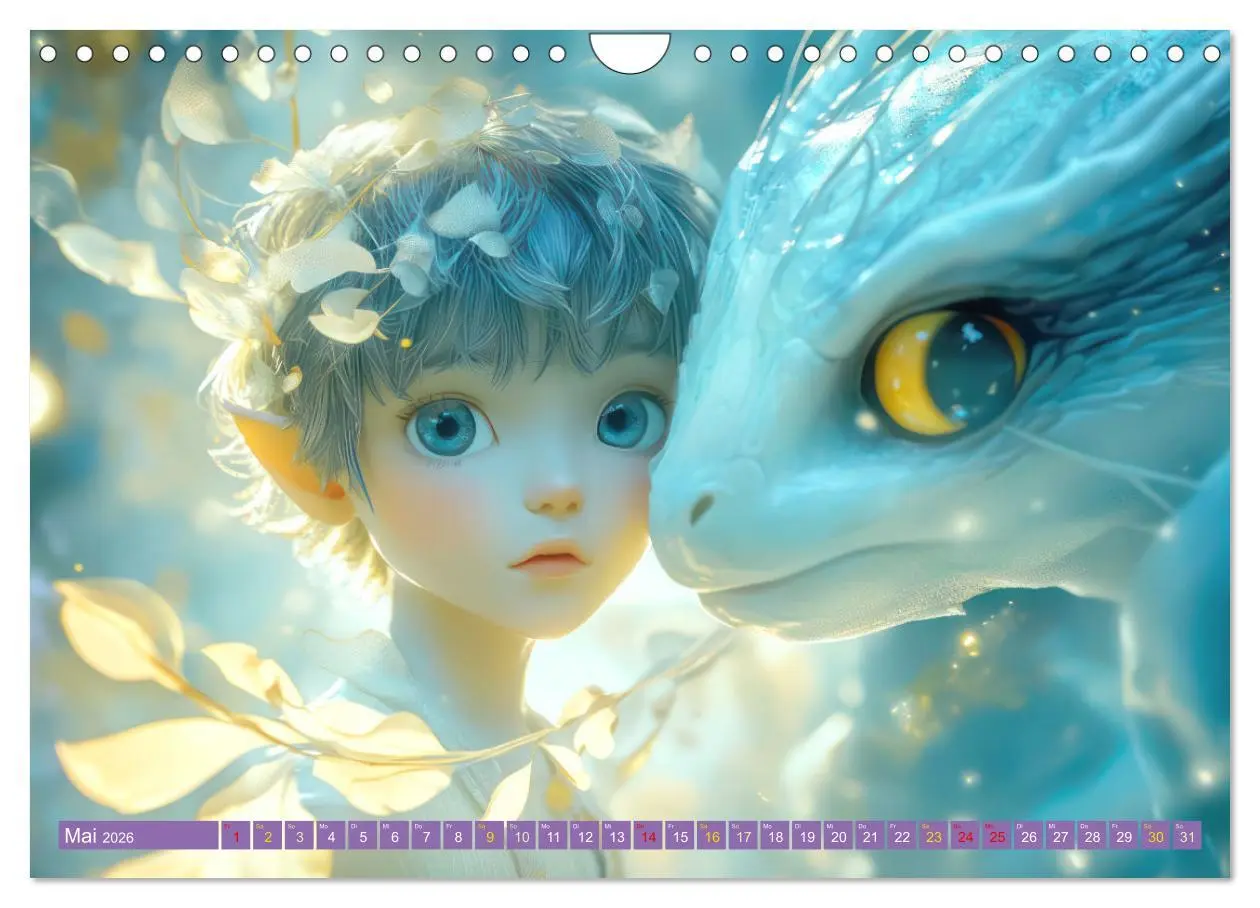 Bild: 9783457259924 | Winterliche Fantasie Animé (Wandkalender 2026 DIN A4 quer),...