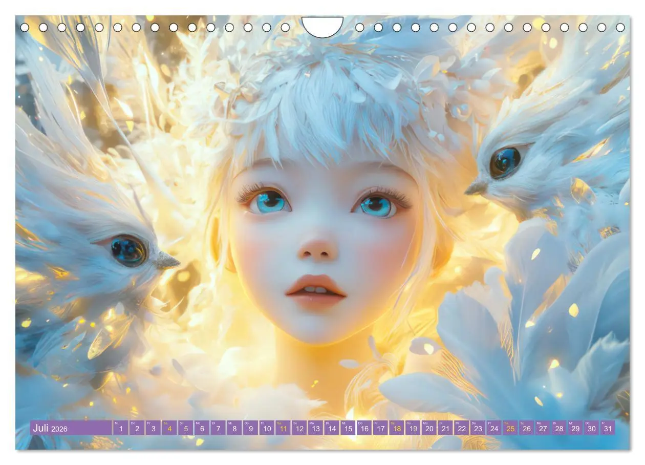 Bild: 9783457259924 | Winterliche Fantasie Animé (Wandkalender 2026 DIN A4 quer),...