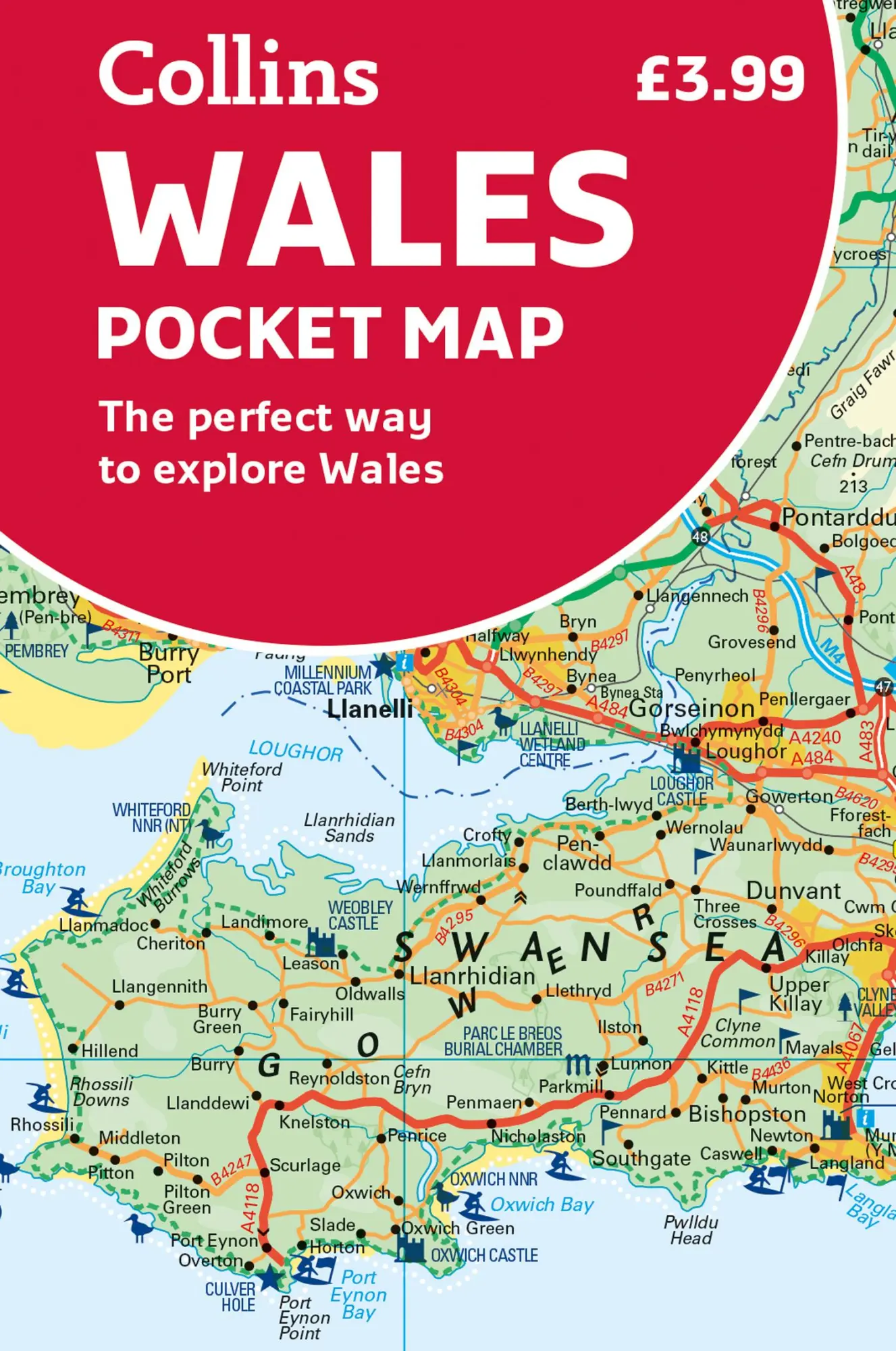 Cover: 9780008580025 | Wales Pocket Map | The Perfect Way to Explore Wales | Collins Maps