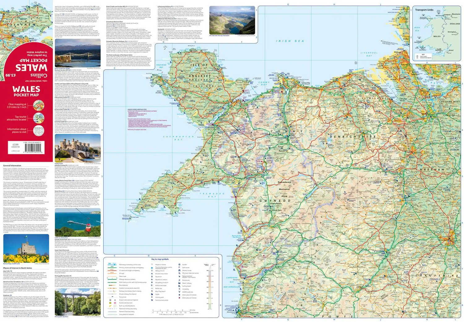 Bild: 9780008580025 | Wales Pocket Map | The Perfect Way to Explore Wales | Collins Maps